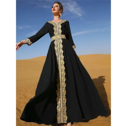 عباية دانتيل دبي فاخرة